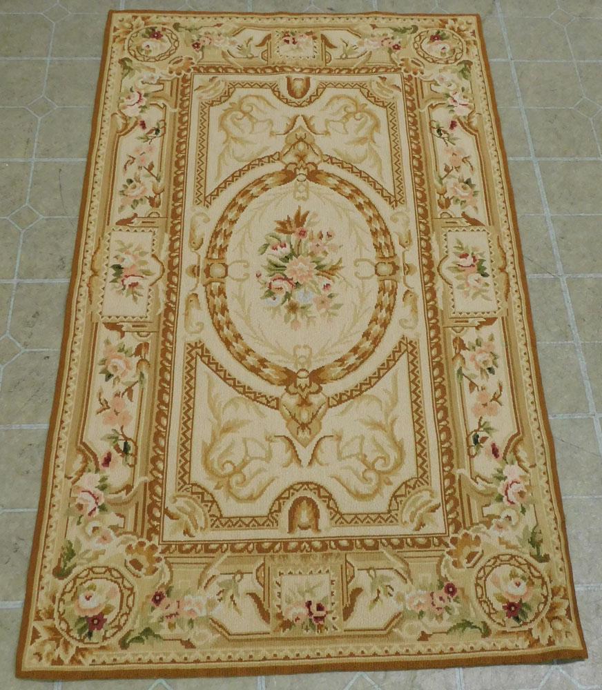 2' 11" x 4' 11" Handmade Needlepoint Rug (1 of 4)