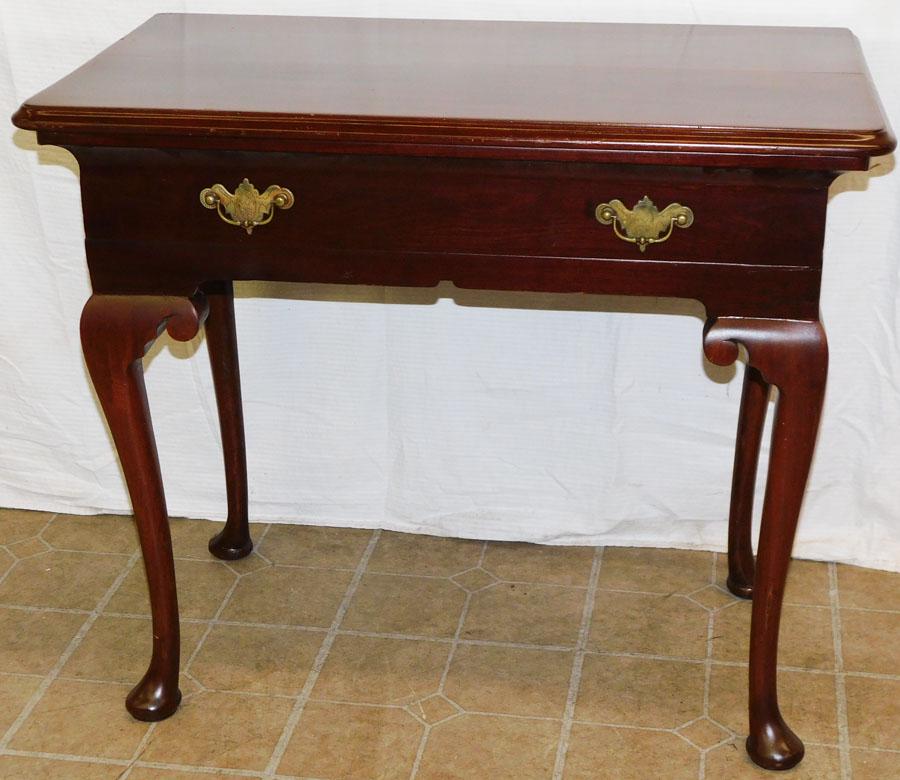 19th C Mahogany Queen Anne Console (1 of 5)