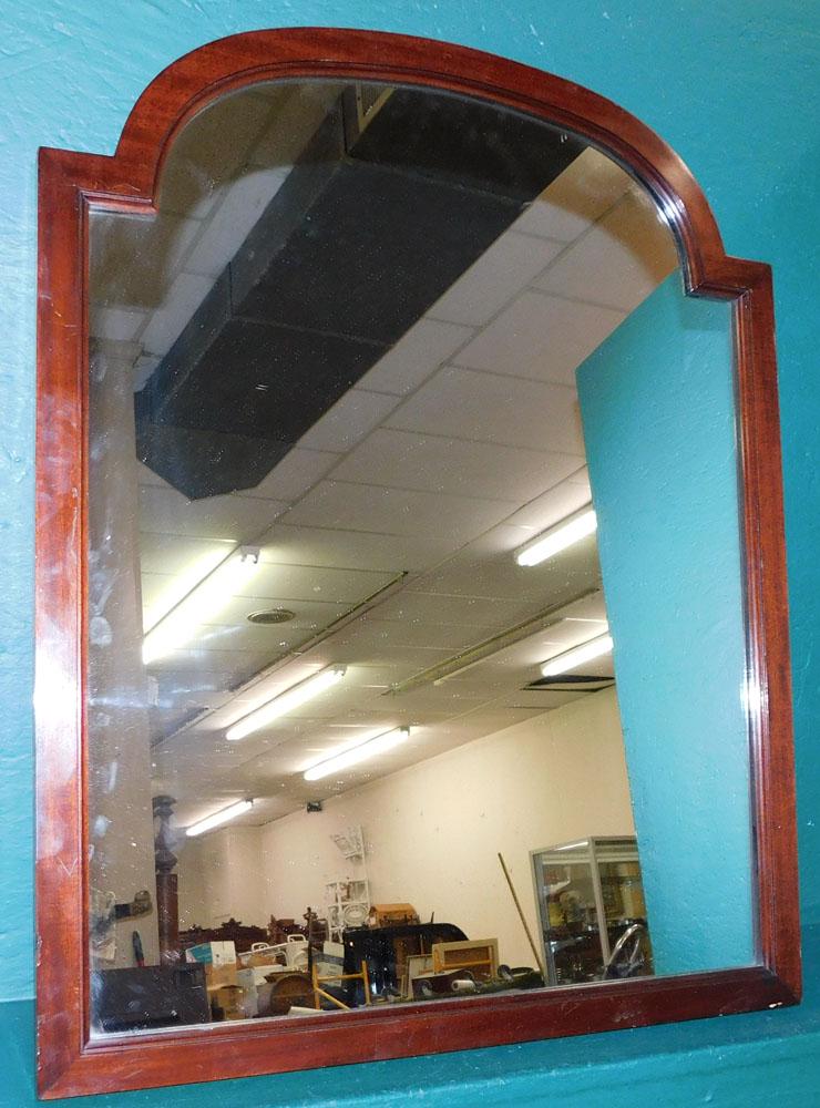 Mahogany Framed Mirror by Potthast Bros.: Mahogany Framed Mirror by Potthast Bros.. 24 3/4" x 31 1/4" ALL DESCRIPTIONS AND ANY CONDITION STATEMENT GIVEN BY LANGSTON AUCTION GALLERY ARE STRICTLY AN OPINION AND LANGSTON'S SHALL HAVE NO RESPONSI