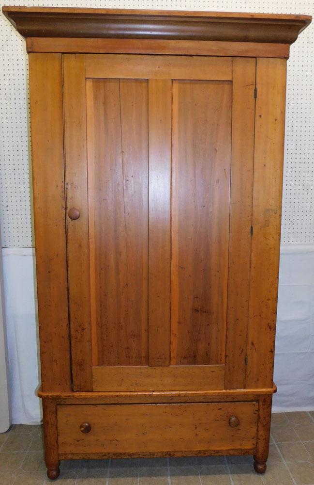 Antique Cherry 1 Door Wardrobe (1 of 4)