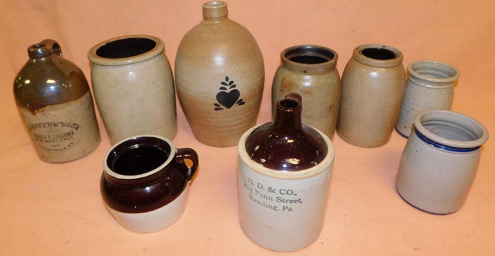 Lot of Stoneware Jugs & Jars (1 of 9)