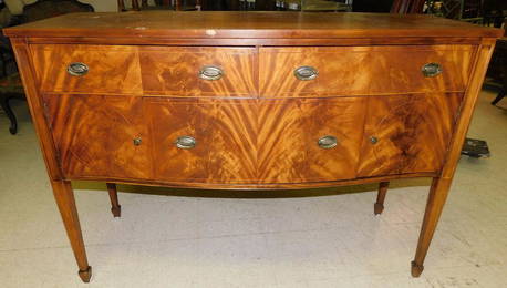 Mahogany Bowfront Sideboard