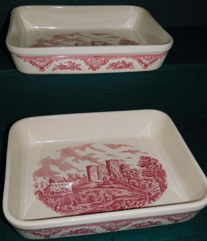 2 Johnson Bros. Transferware Casserole Dishes (1 of 4)