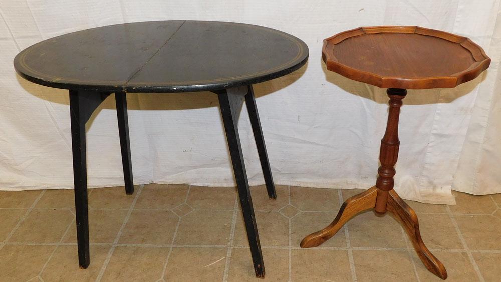 Mahogany Whiskey Stand & Folding Table (1 of 4)