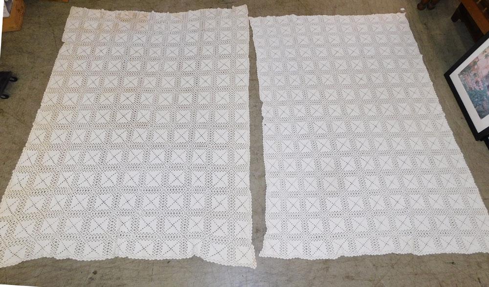 2 Vintage Crocheted Coverlets (1 of 3)