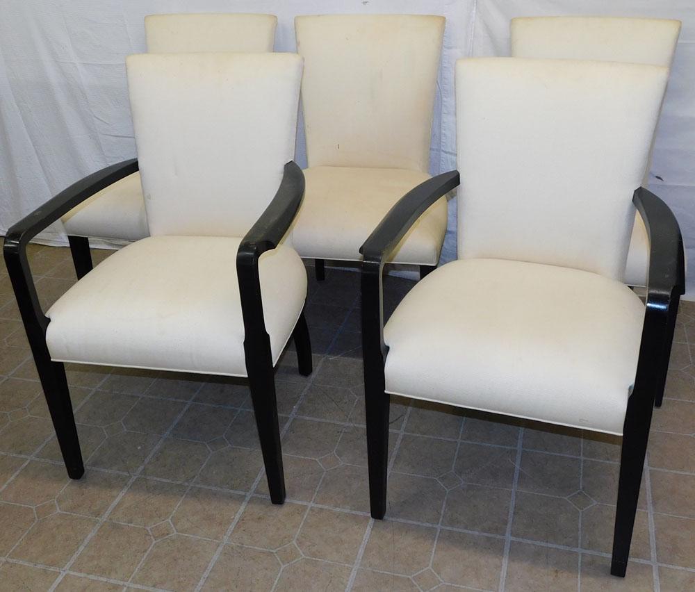 Set of 5 Modern Upholstered Dining Chairs by Ralph Lauren (1 of 4)