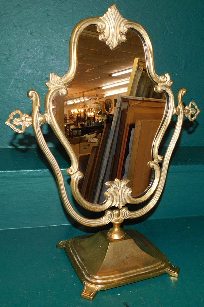 Brass Dressing Mirror (1 of 2)