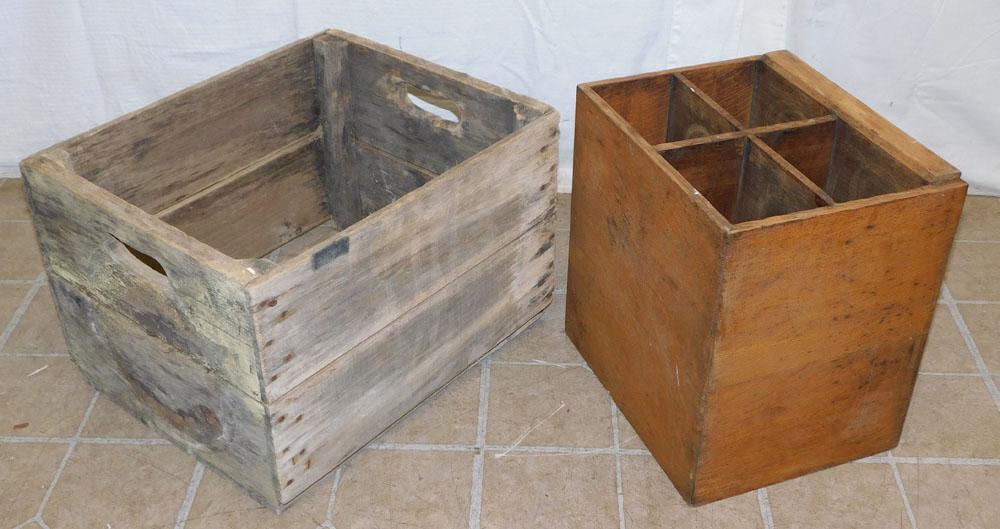 Two Antique Wooden Crates (1 of 2)