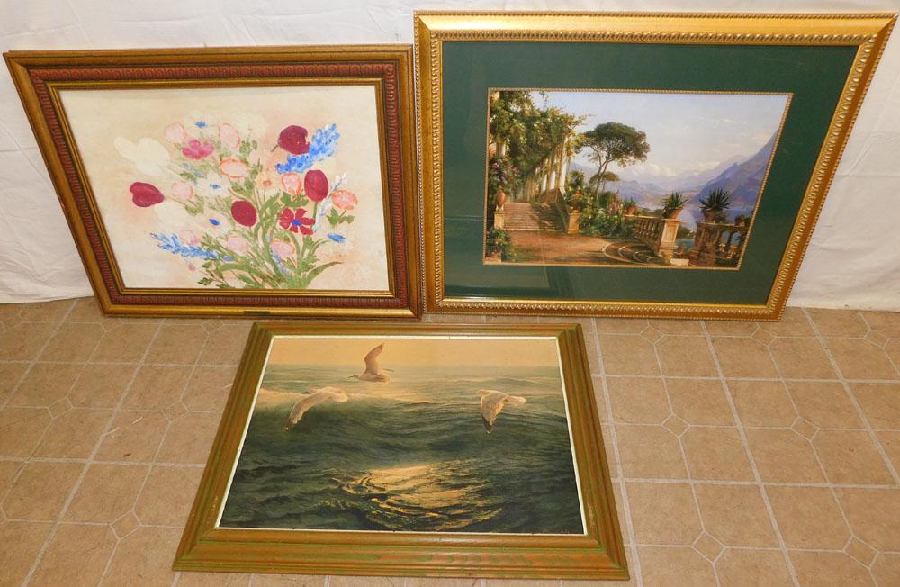 2 Framed Prints & Framed Watercolor (1 of 5)
