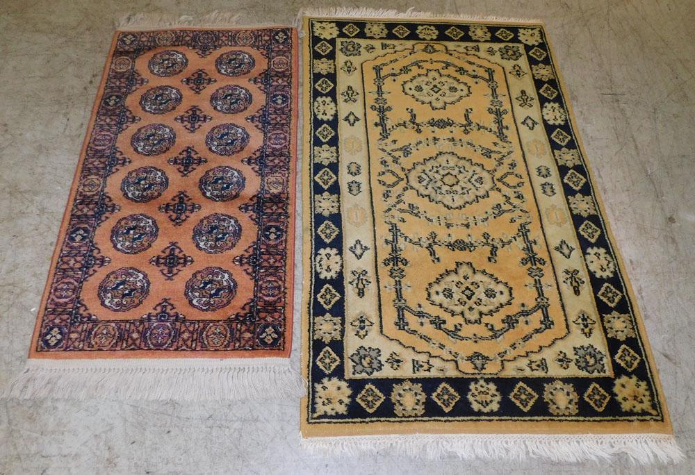 2'2" x 4' 8" & 3' x 3' 4" Machine Made Rugs: 2'2" x 4' 8" & 3' x 3' 4" Machine Made Rugs . "ALL DESCRIPTIONS AND ANY CONDITION STATEMENT GIVEN BY LANGSTON AUCTION GALLERY ARE STRICTLY OPINIONS AND LANGSTON'S SHALL HAVE NO RESPONSIBILITY FOR ERRO