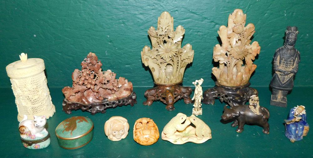 Lot of Carved Soapstone Items (1 of 5)