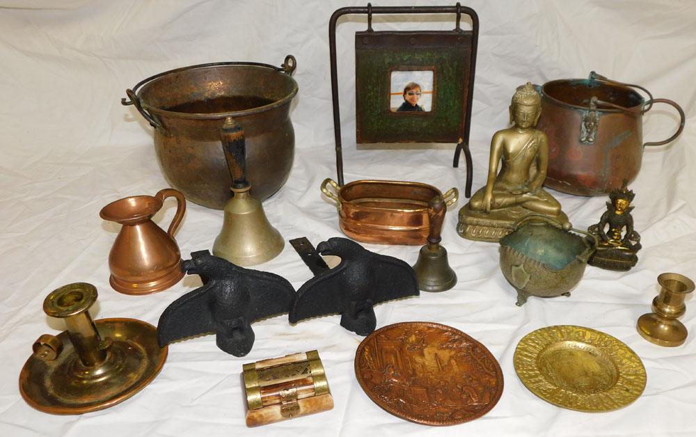 Lot Of Antique Copper & Brass Items (1 of 7)