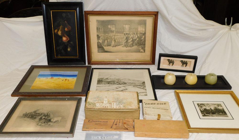 Lot Framed Prints - Engravings - Misc. Vintage Items (1 of 9)