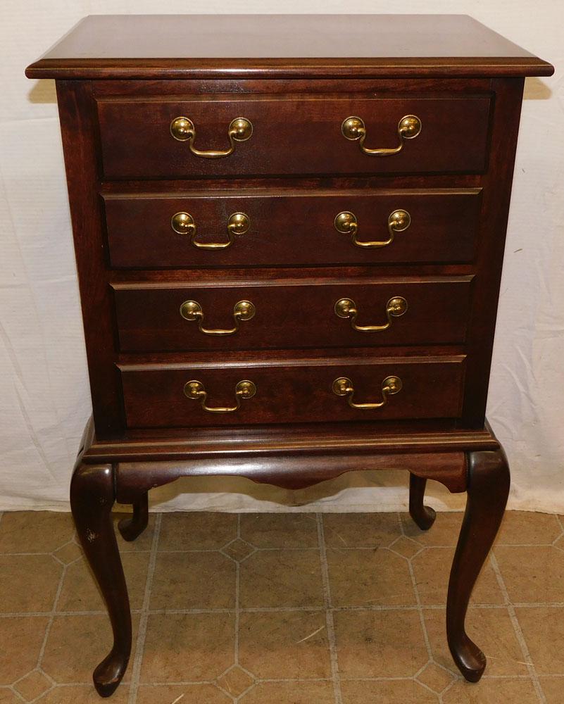 Cherry Queen Anne Style Silver Chest (1 of 4)