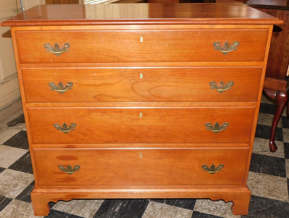 Cherry 4 Drawer Chest By Suters (1 of 6)