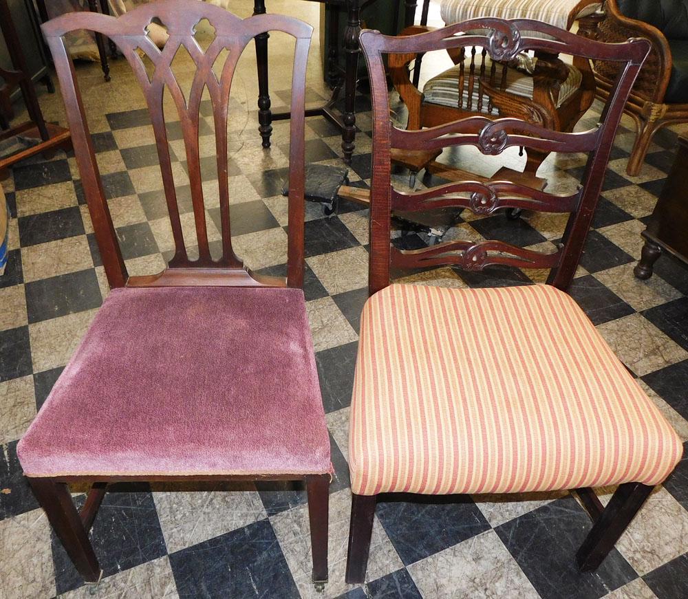 Two Antique Mahogany Side Chairs (1 of 6)