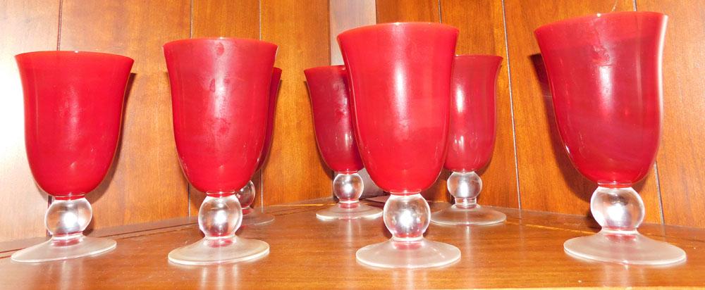 7 Pc Lenox Stemware: 7 Pc Lenox Stemware. 6 3/4" H ALL DESCRIPTIONS AND ANY CONDITION STATEMENT GIVEN BY LANGSTON AUCTION GALLERY ARE STRICTLY OPINIONS AND LANGSTON'S SHALL HAVE NO RESPONSIBILITY FOR ERRORS OR OMISSIONS. 