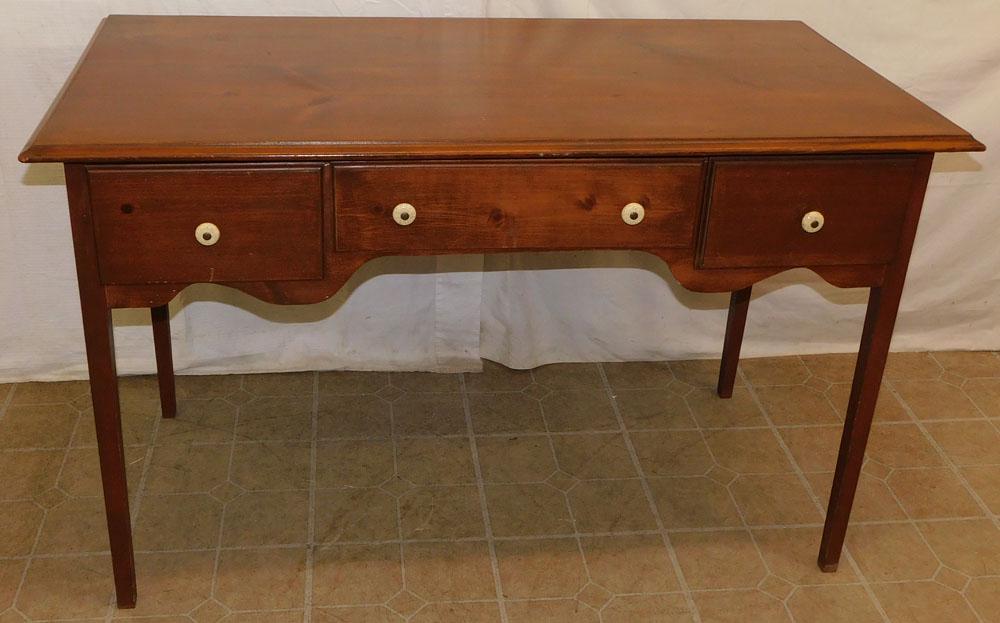 Pine Cabinet Made Desk: Pine Cabinet Made Desk. 49 1/2" W 25 1/2" D 31" H ALL DESCRIPTIONS AND ANY CONDITION STATEMENT GIVEN BY LANGSTON AUCTION GALLERY ARE STRICTLY OPINIONS AND LANGSTON'S SHALL HAVE NO RESPONSIBILITY FOR E