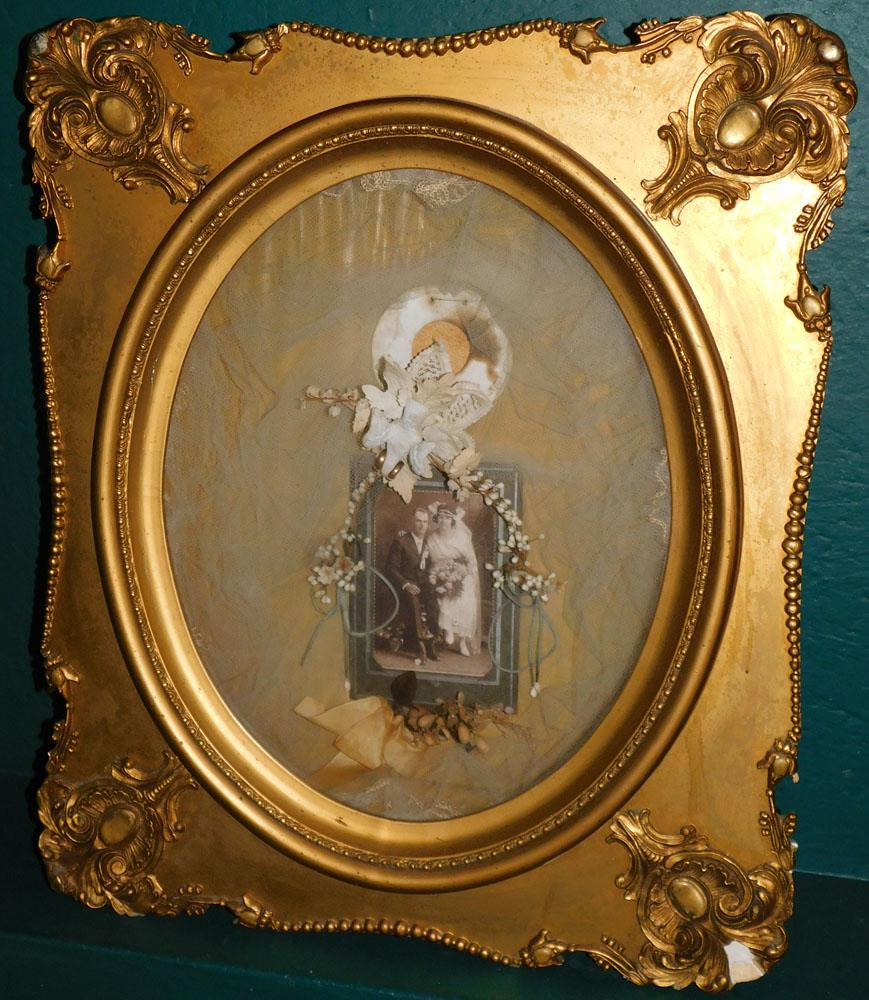 Victorian Gilded Framed Wedding Day Photo (1 of 4)