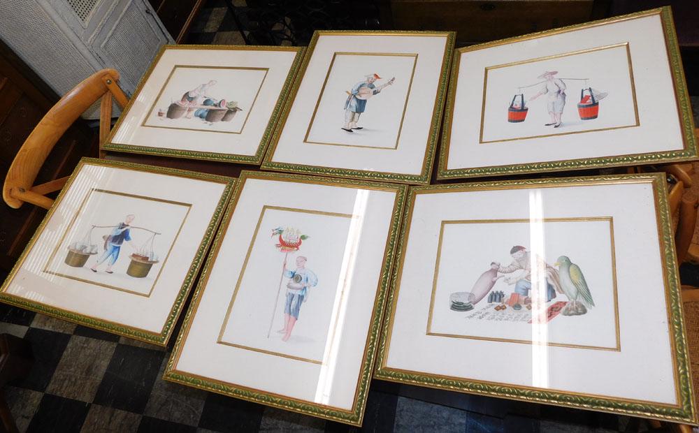Set 6 Framed Oriental Prints By Chelsea House (1 of 8)