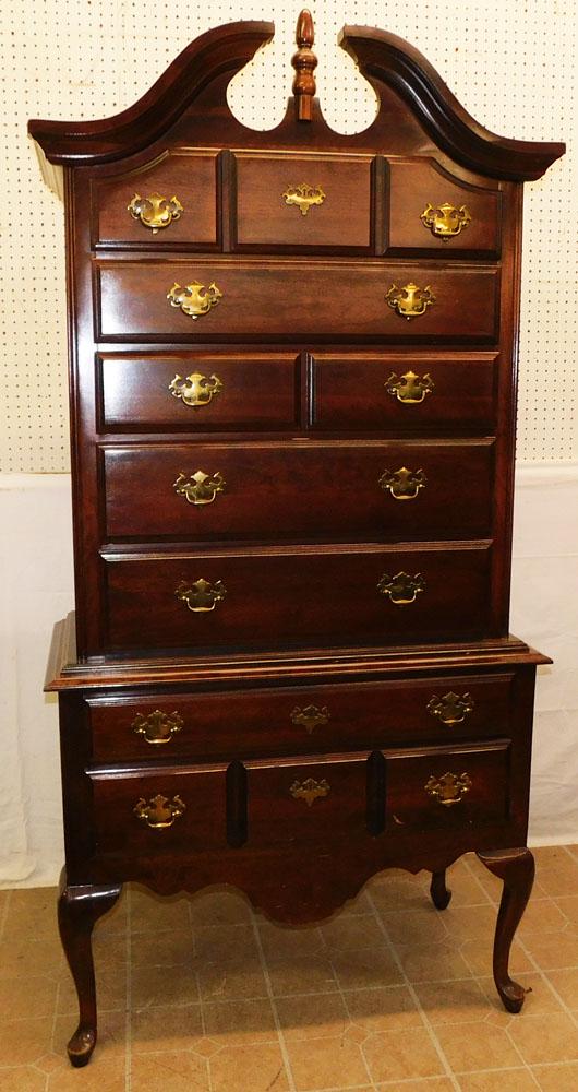Cherry Queen Anne 2 Part Highboy By Kincaid (1 of 6)