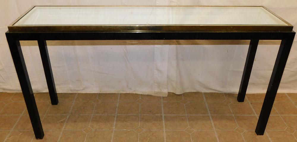 Painted Mirrored Top Sofa Table (1 of 5)