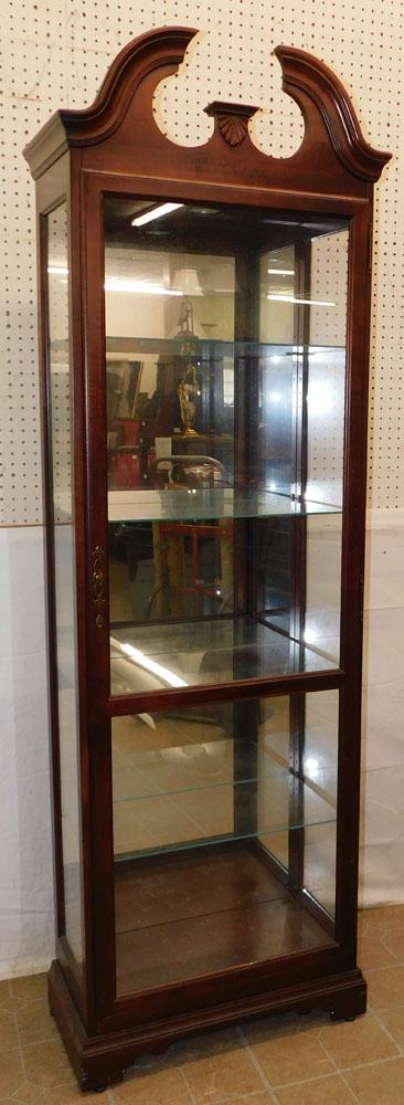 Cherry Lighted Curio Cabinet By Howard Miller (1 of 4)