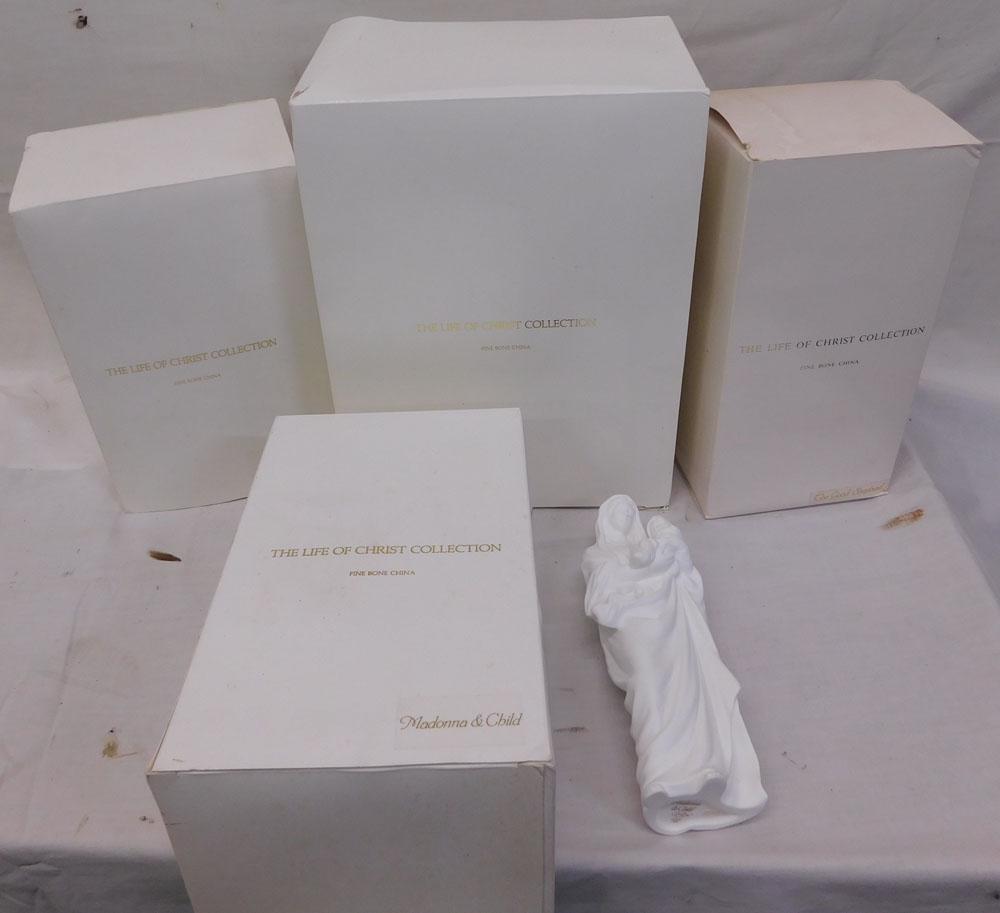 Four Bone China Lenox Figurines: Four Bone China Lenox Figurines. 9 1/4" W 6" D 12" H ALL DESCRIPTIONS AND ANY CONDITION STATEMENT GIVEN BY LANGSTON AUCTION GALLERY ARE STRICTLY OPINIONS AND LANGSTON'S SHALL HAVE NO RESPONSIBILITY FO