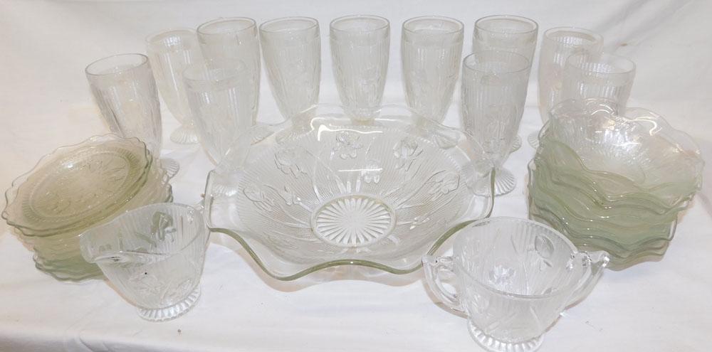 Lot Herringbone Stemware & Bowls (1 of 3)