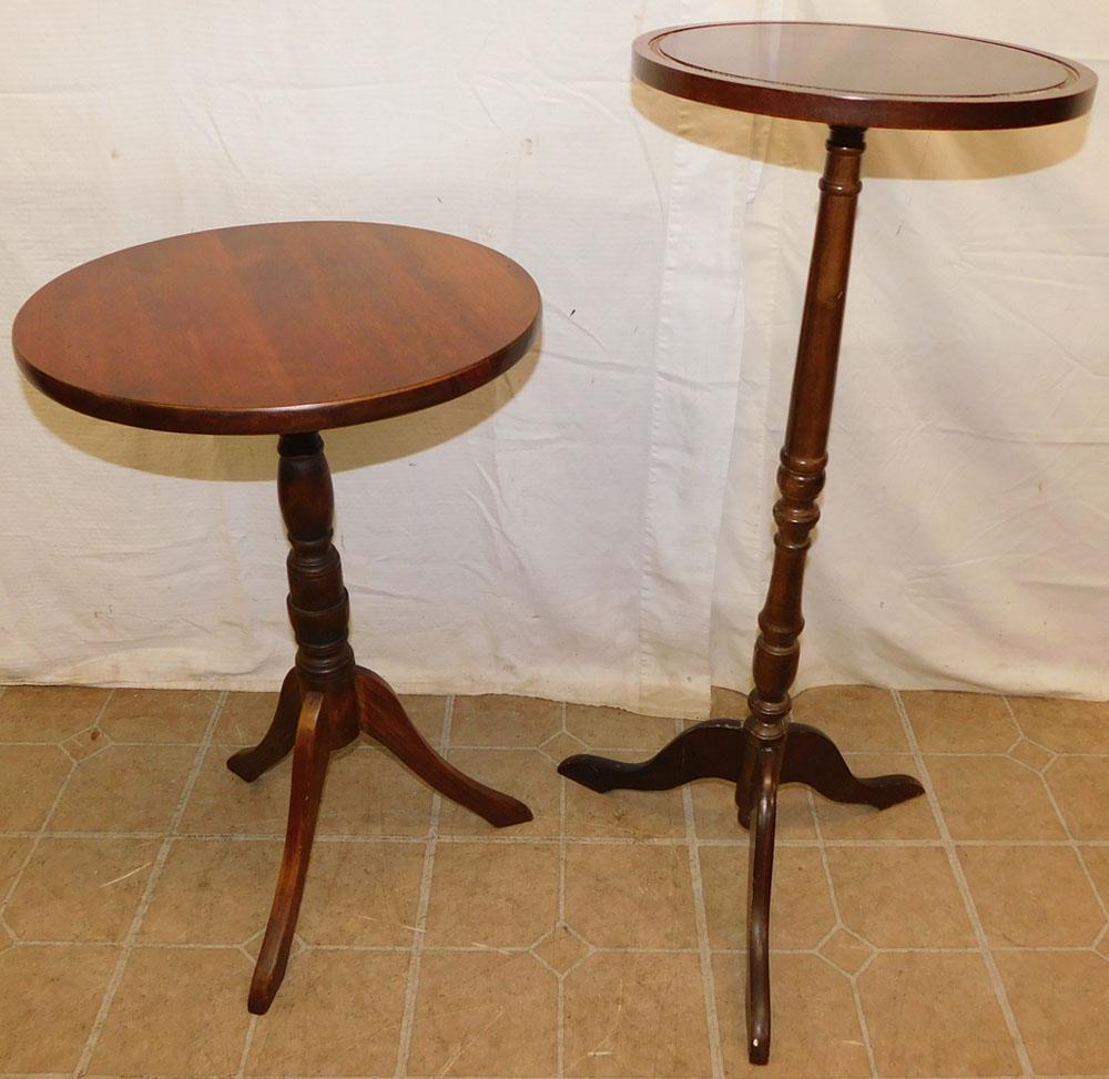 Two Mahogany Plant Stands (1 of 2)