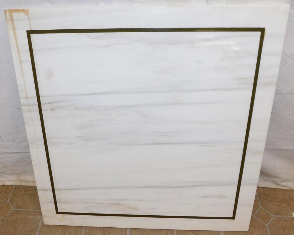 Marble Brass Inlay Table Top (1 of 3)