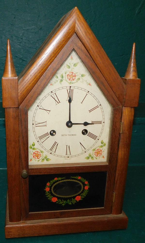 Walnut Seth Thomas Steeple Clock (1 of 3)