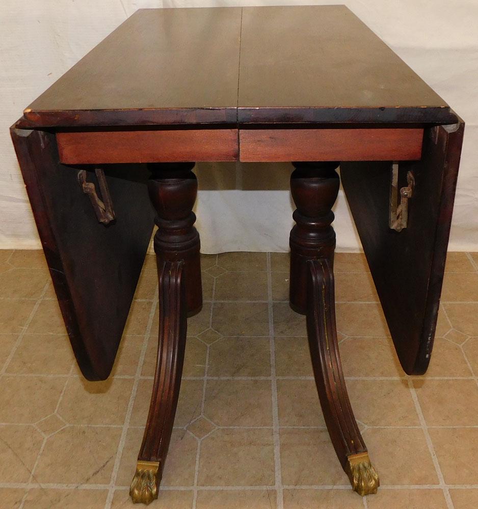 Mahogany Drop-Leaf Dining Table (1 of 3)