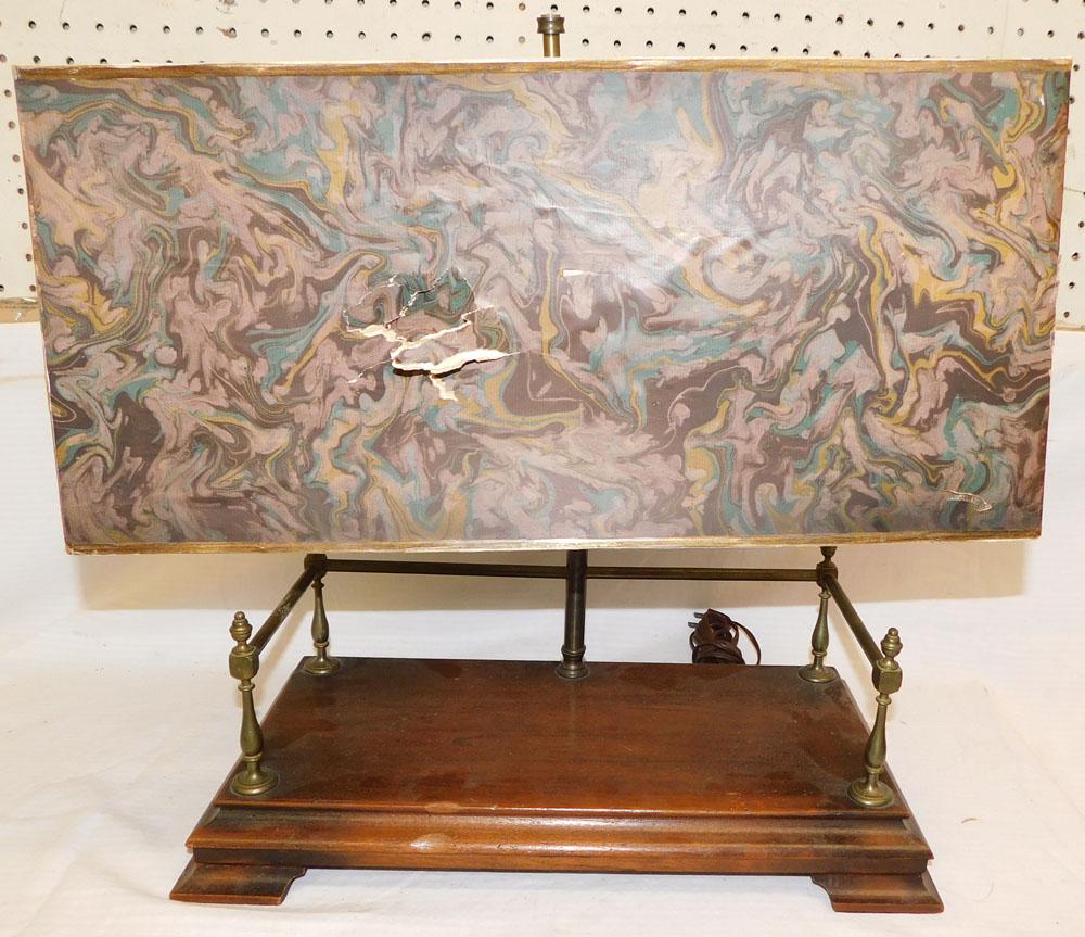 Walnut & Brass Lamp (1 of 4)