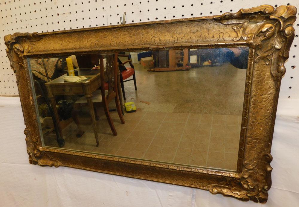 Antique Gilded Frame Mirror (1 of 4)