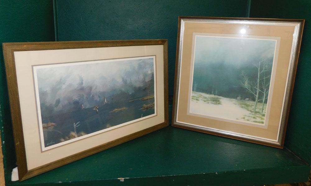 Duck Framed Print & Snow Scene Framed Print (1 of 6)