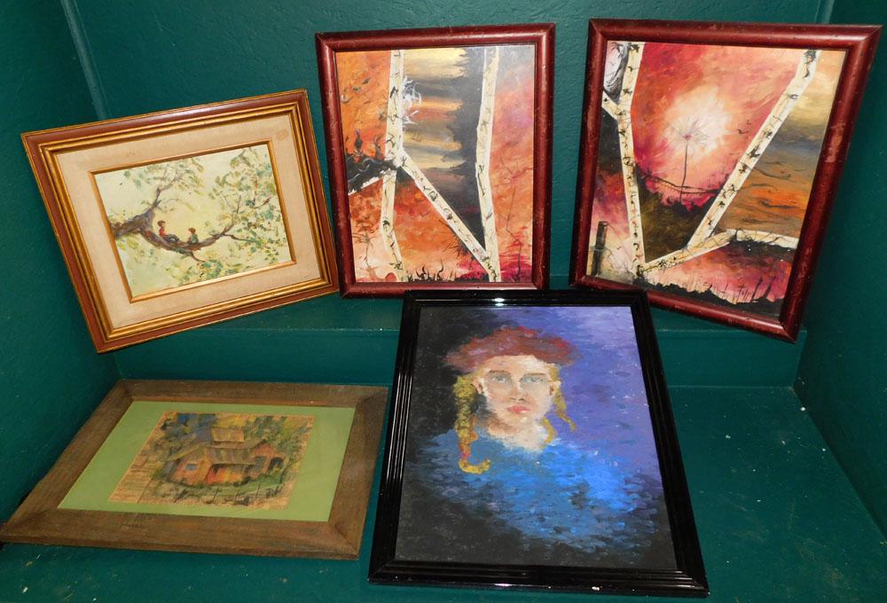 5 Framed Pieces of Art (1 of 8)