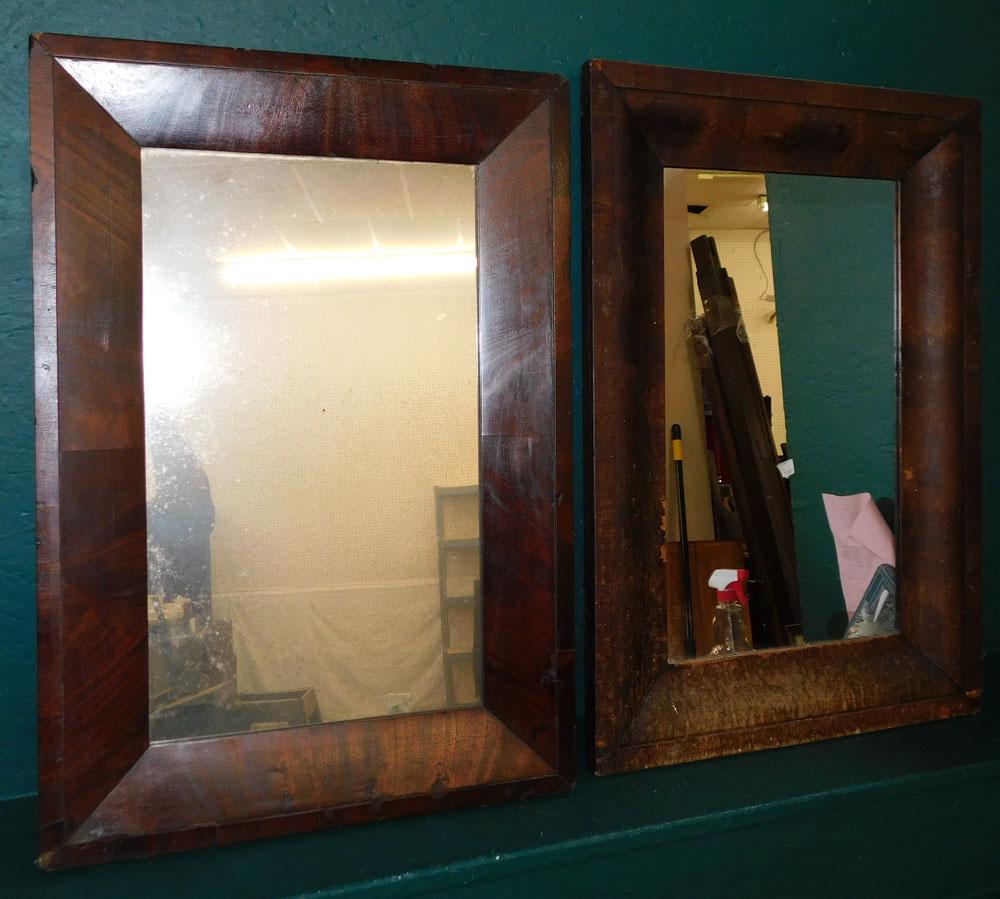 2 Antique Ogee Framed Mahogany Mirrors (1 of 5)