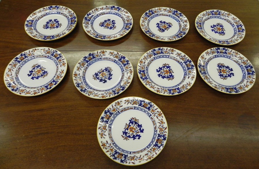 (10) Minton bread plates circa 1850.: (10) Minton bread plates circa 1850.