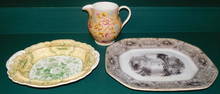 Three Antique Transferware Items