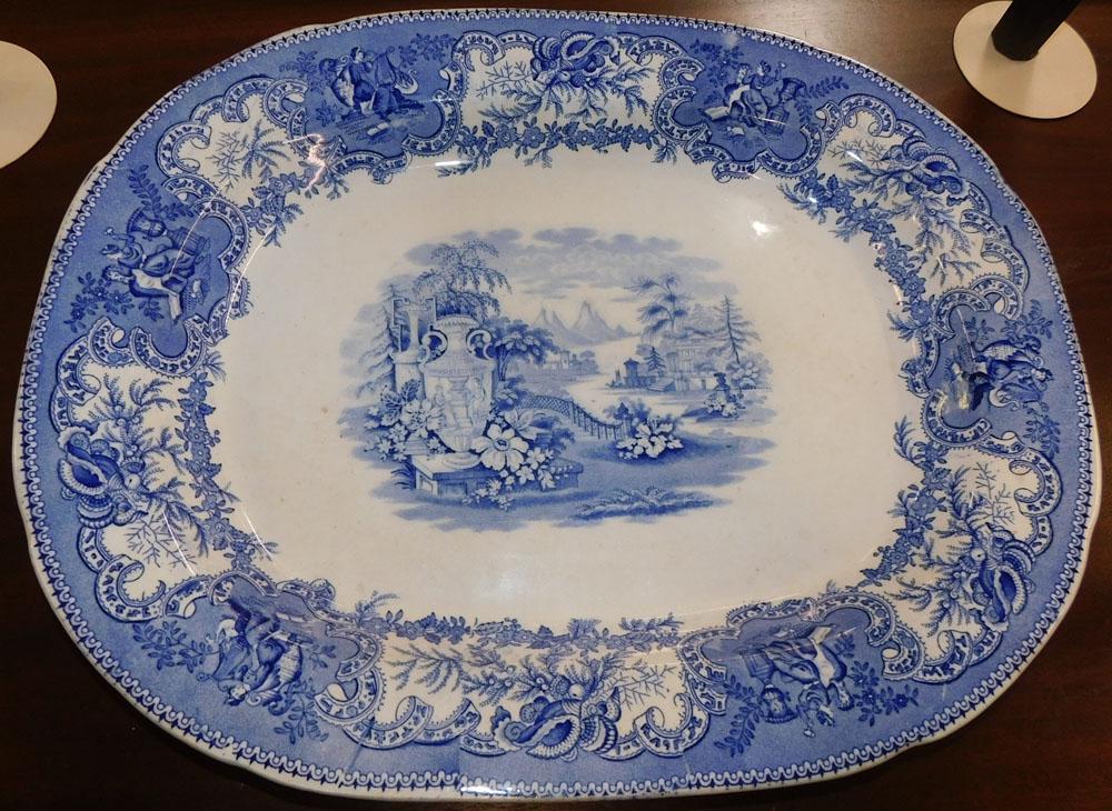 Blue & White Transferware Platter (1 of 2)