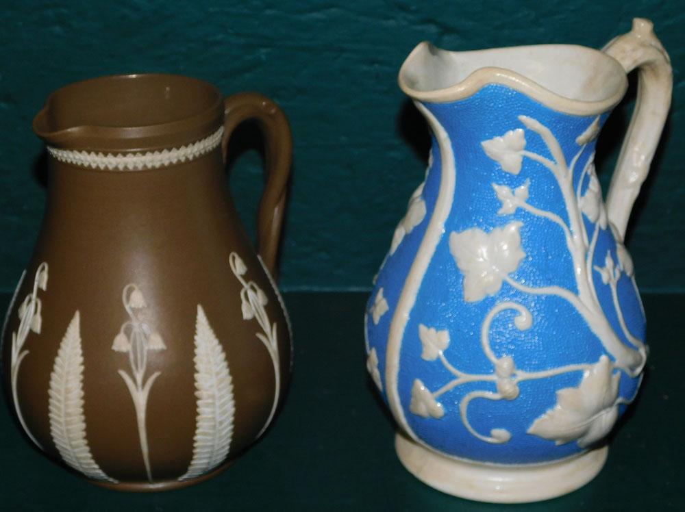 Lot 2 English Parian Pitchers (1 of 4)
