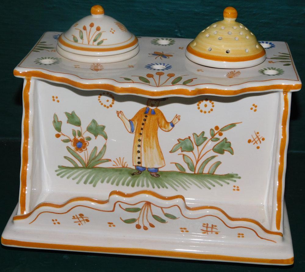 French Faience Condiment Stand By Geo Martel (1 of 5)