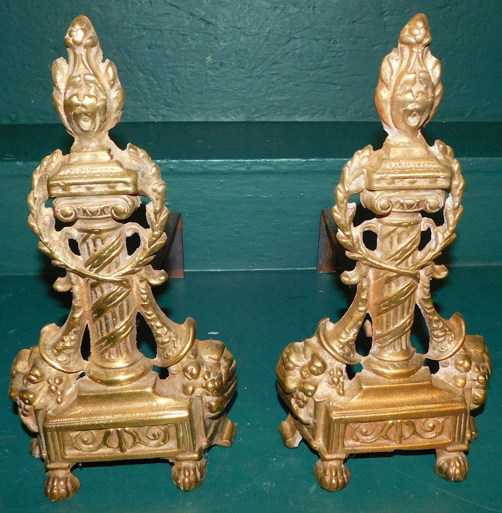 Pair of Brass Chenets (1 of 4)