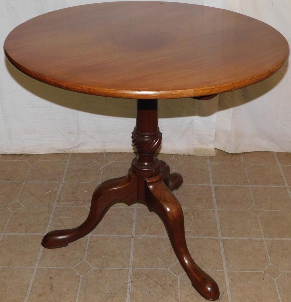 19th C Mahogany Tilt Top Table (1 of 3)