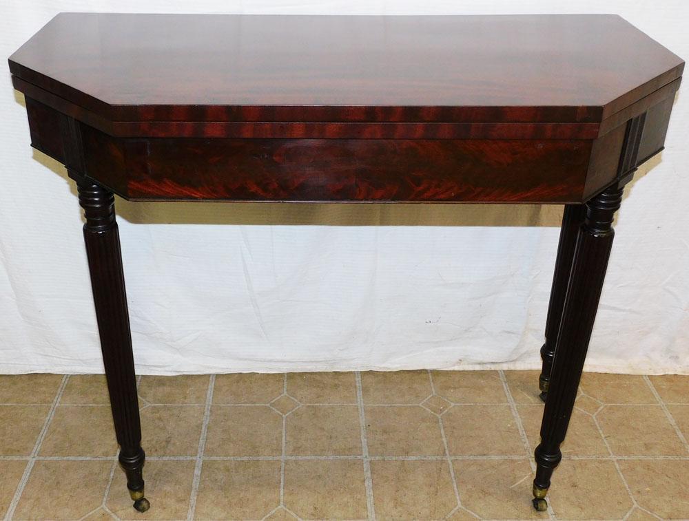 19th C Mahogany NY Game Table (1 of 5)