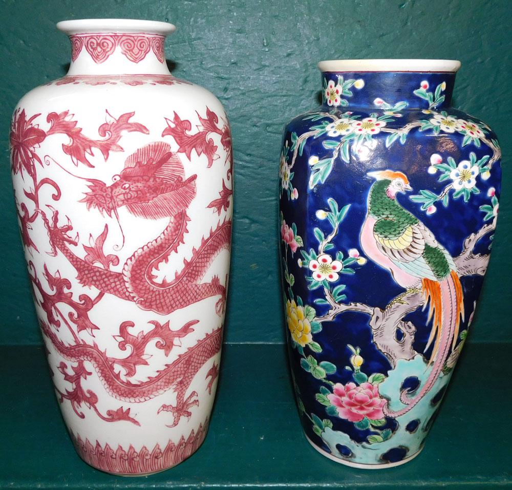 2 Oriental Porcelain Vases (1 of 4)
