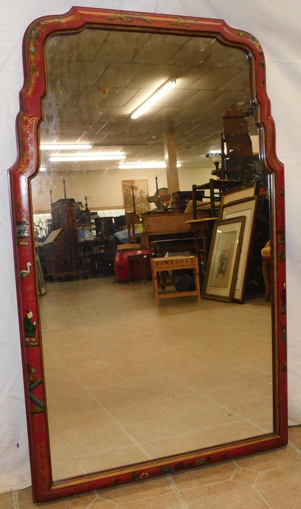 Oriental Paint Decorated Mirror by D. Milch & Son (1 of 5)