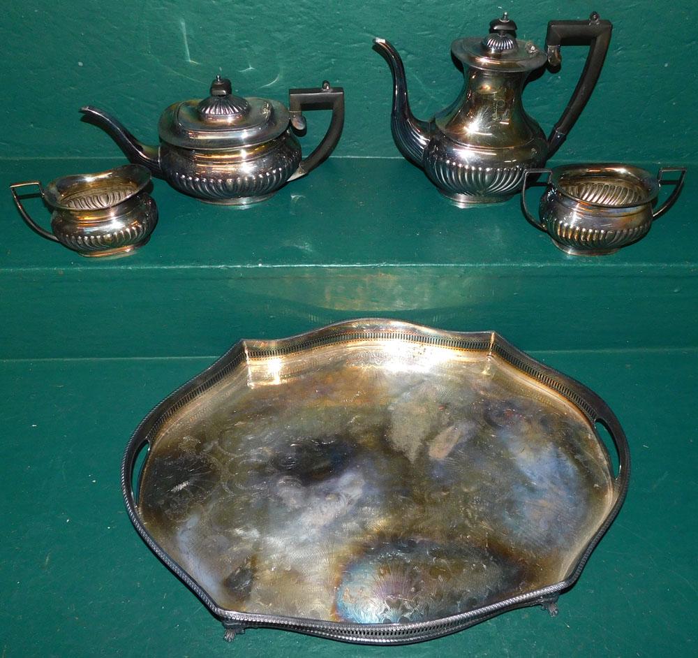 5 Piece Sheffield Tea Service (1 of 4)