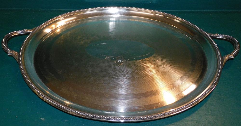 Silver Plate Serving Tray (1 of 6)